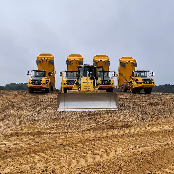 Erd-, Kanal- und Straßenbau Logistikzentrum, Stelle