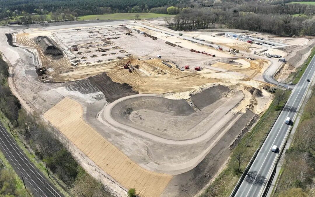 Erd-, Kanal- und Straßenbau Logistikzentrum, Stelle